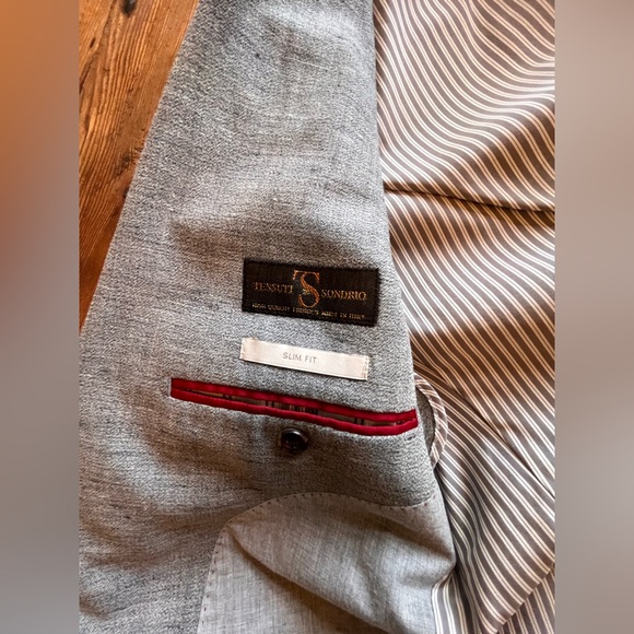 Gray Banana Republic Suit Wool Linen Blend - Picture 5 of 8